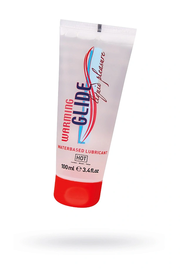 Согревающий интимный нель на водной основе Glide, 100 мл, HOT